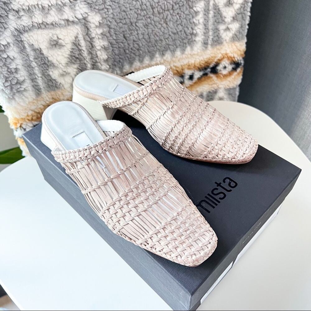 Miista Araxie Parchment Beige Slip-On Leather Mule Women’s Size 37